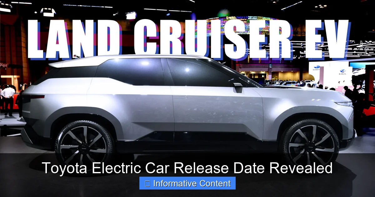 Toyota Electric Car Release Date Revealed