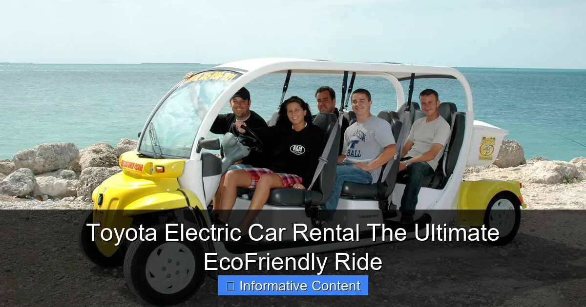 Toyota Electric Car Rental The Ultimate EcoFriendly Ride