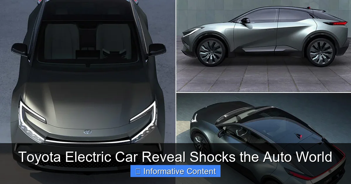 Toyota Electric Car Reveal Shocks the Auto World