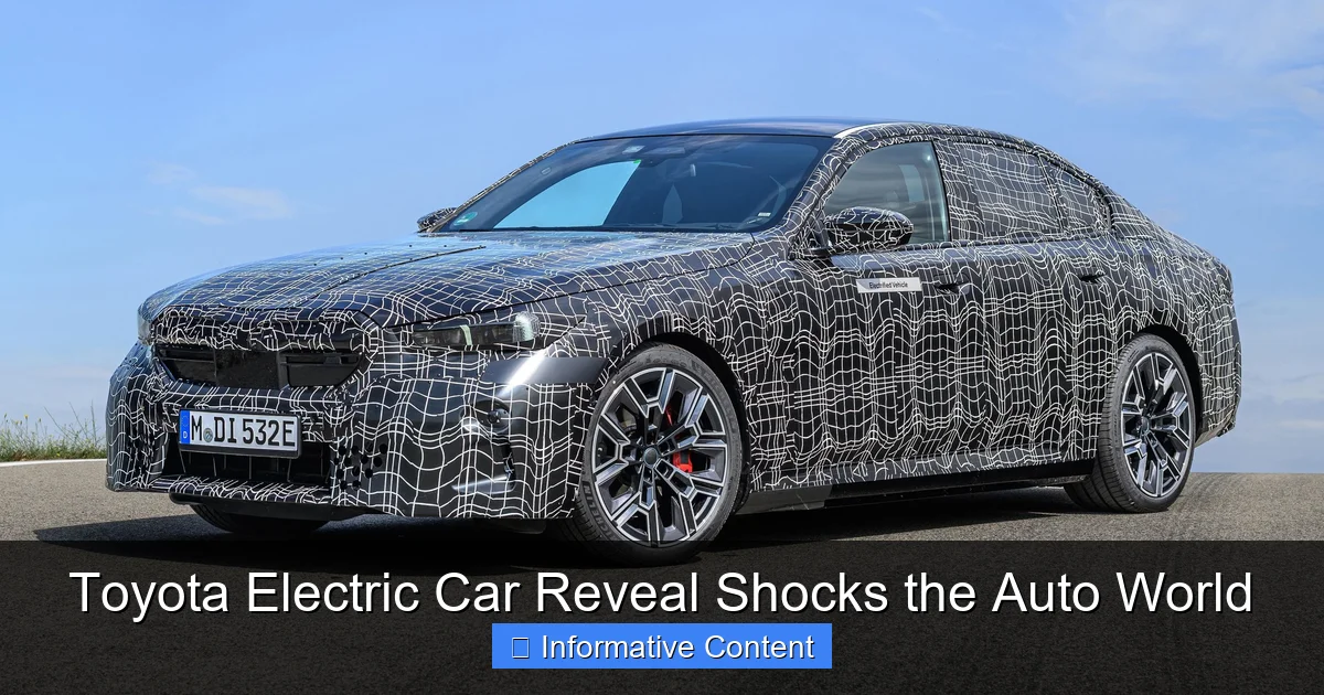 Toyota Electric Car Reveal Shocks the Auto World