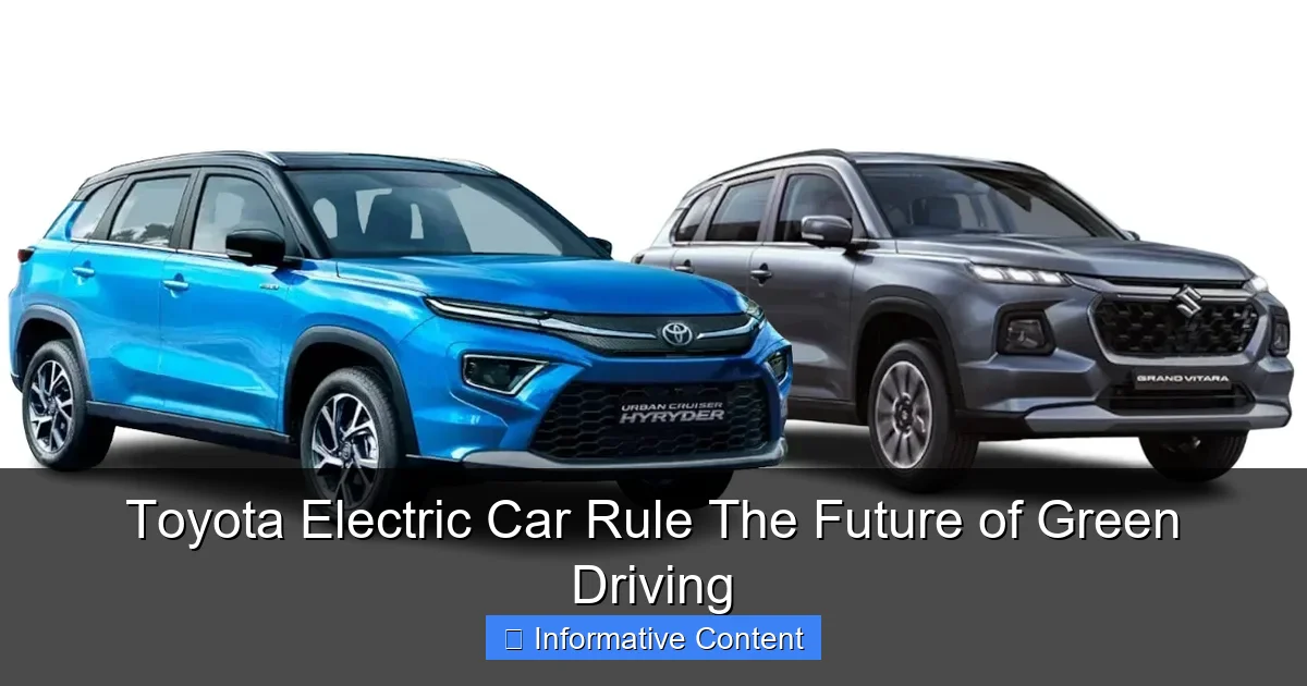Toyota Electric Car Rule The Future of Green Driving
