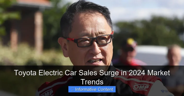 Toyota Electric Car Sales Surge in 2024 Market Trends