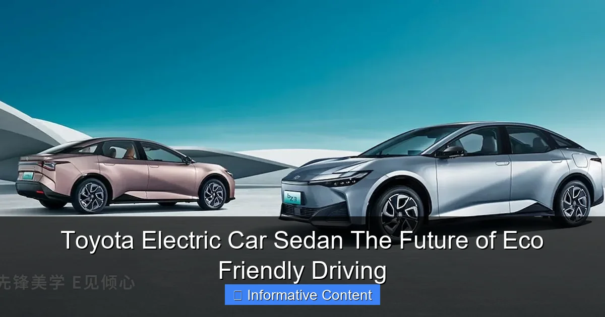 Toyota Electric Car Sedan The Future of Eco Friendly Driving