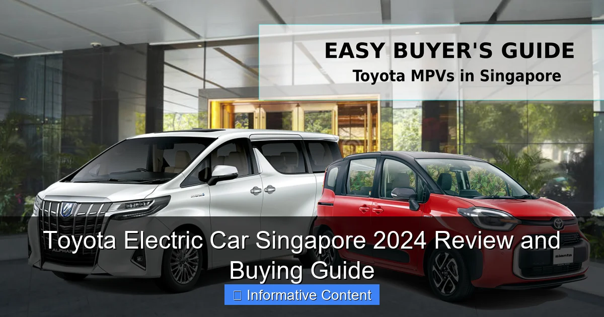 Toyota Electric Car Singapore 2024 Review and Buying Guide