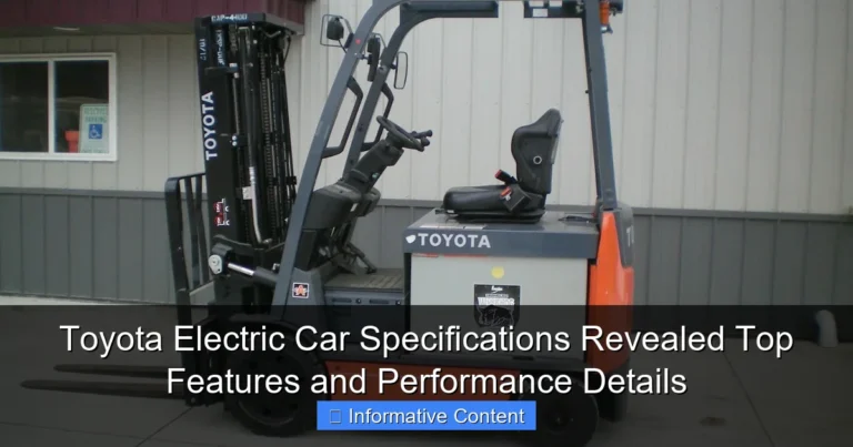 Toyota Electric Car Specifications Revealed Top Features and Performance Details