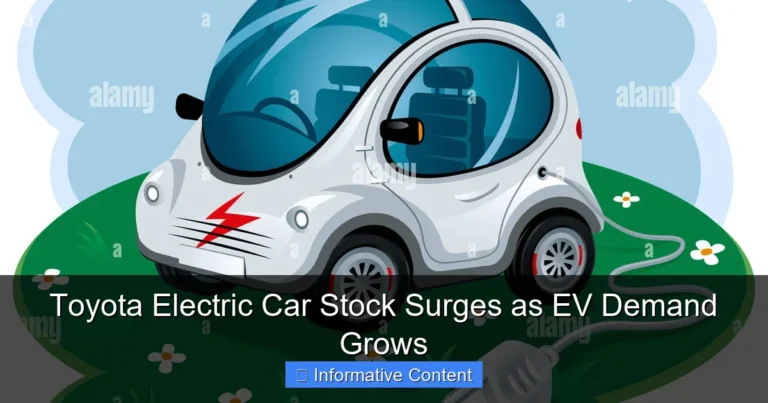 Toyota Electric Car Stock Surges as EV Demand Grows