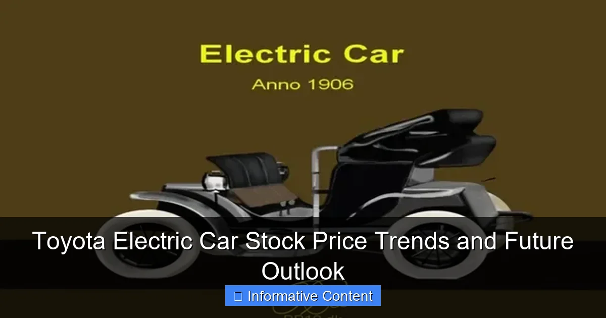 Toyota Electric Car Stock Price Trends and Future Outlook