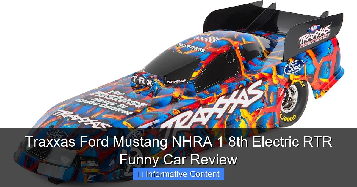 Traxxas Ford Mustang NHRA 1 8th Electric RTR Funny Car Review