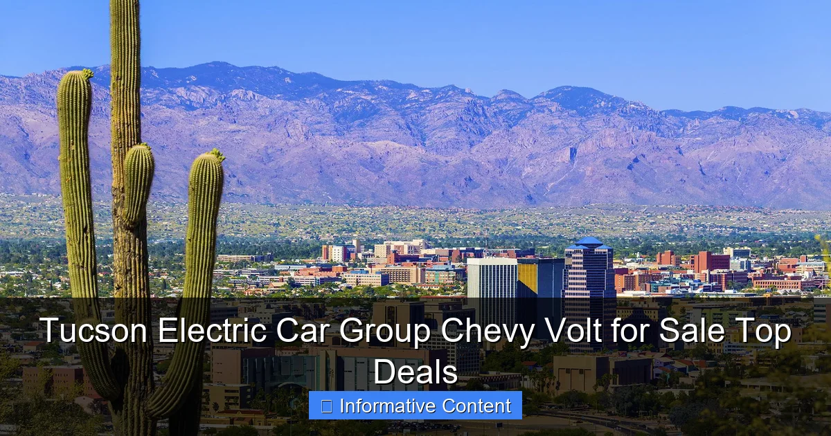 Tucson Electric Car Group Chevy Volt for Sale Top Deals
