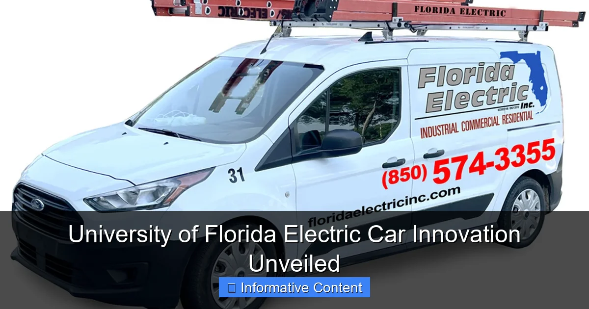University of Florida Electric Car Innovation Unveiled