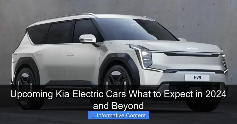 Upcoming Kia Electric Cars What to Expect in 2024 and Beyond