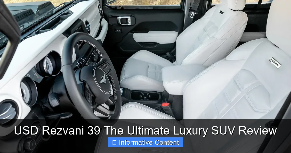 USD Rezvani 39 The Ultimate Luxury SUV Review