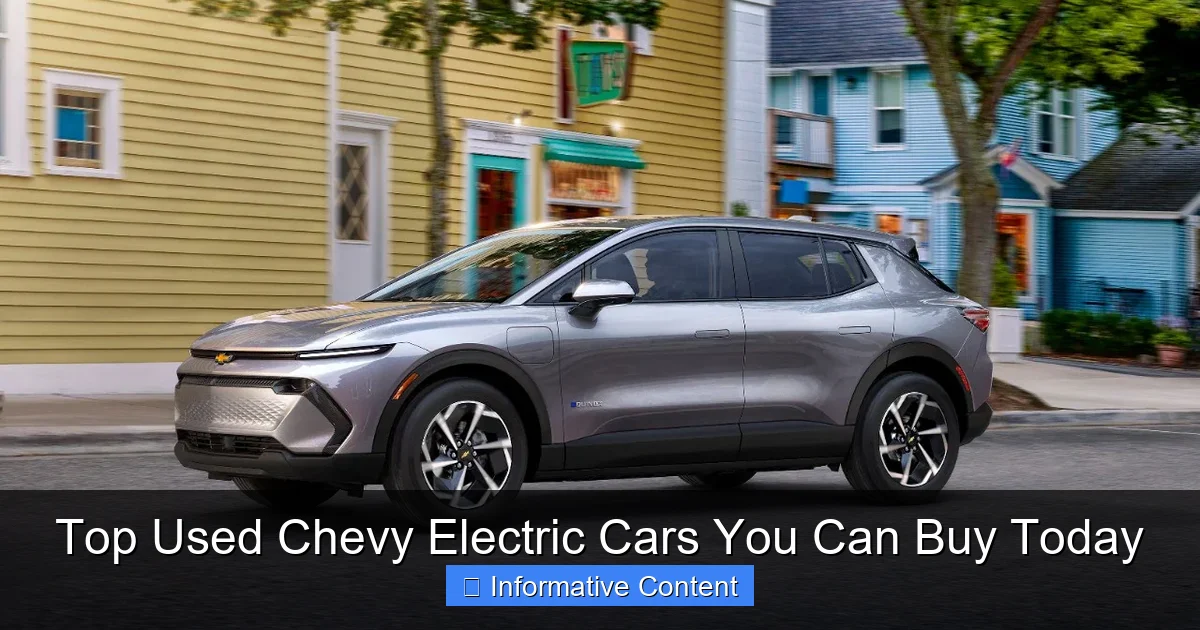 Top Used Chevy Electric Cars You Can Buy Today