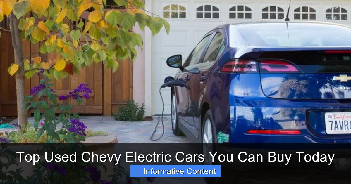 Top Used Chevy Electric Cars You Can Buy Today