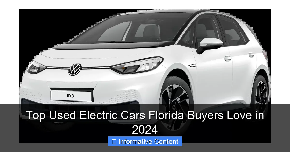 Top Used Electric Cars Florida Buyers Love in 2024
