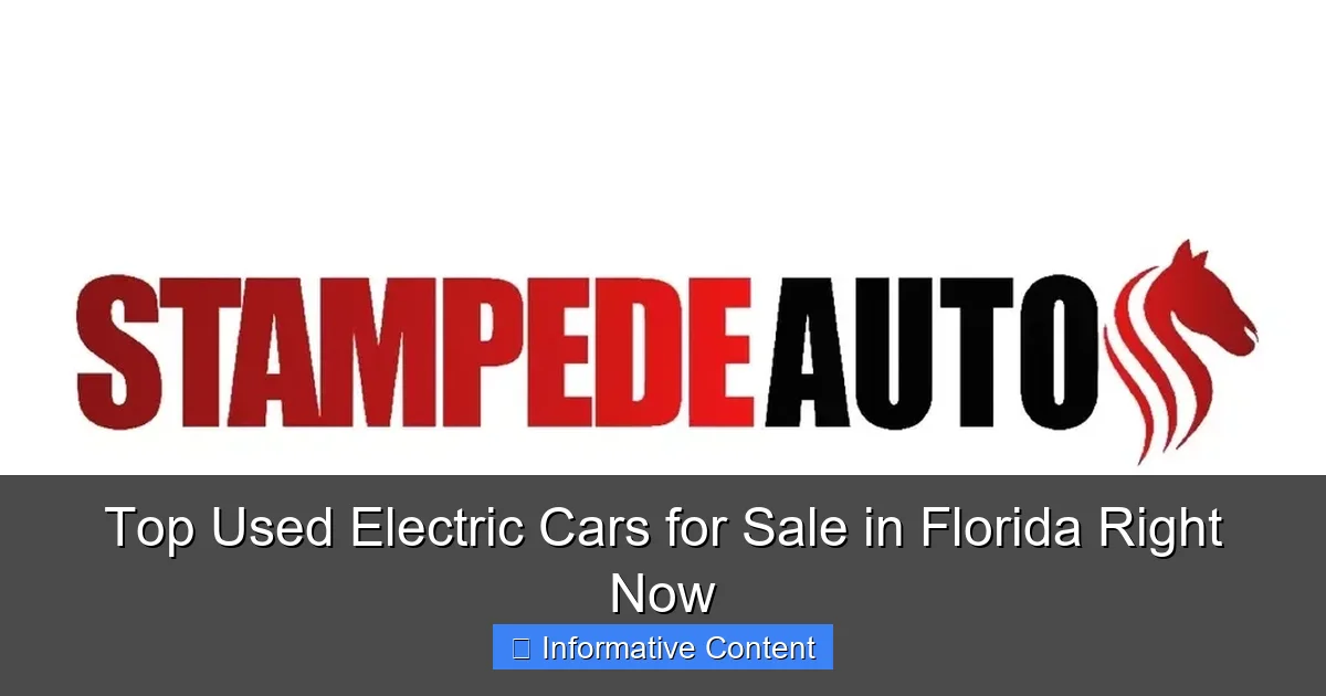 Top Used Electric Cars for Sale in Florida Right Now