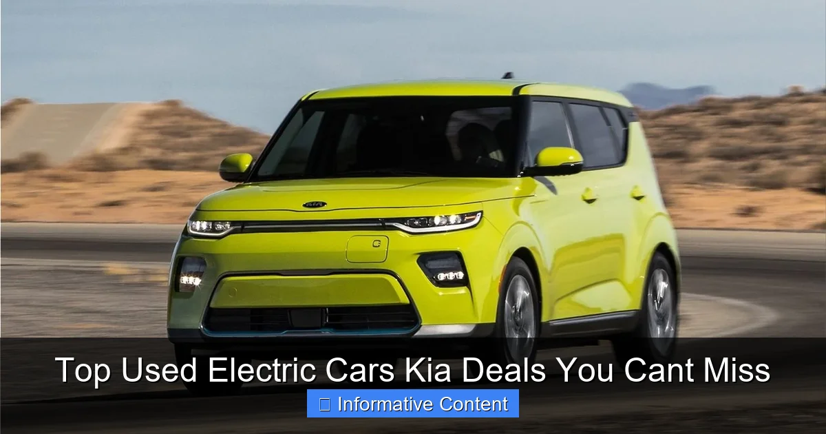 Top Used Electric Cars Kia Deals You Cant Miss