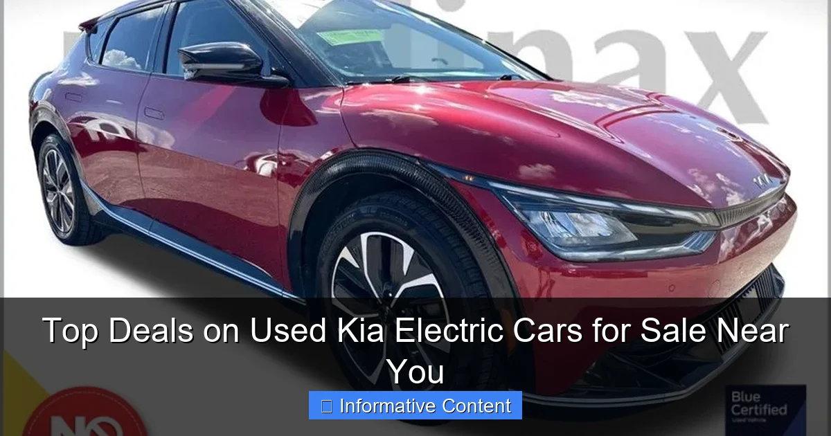 Top Deals on Used Kia Electric Cars for Sale Near You