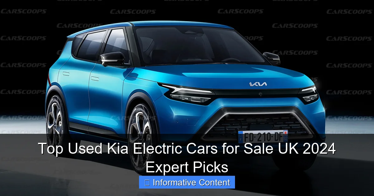 Top Used Kia Electric Cars for Sale UK 2024 Expert Picks