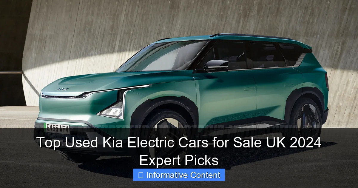 Top Used Kia Electric Cars for Sale UK 2024 Expert Picks
