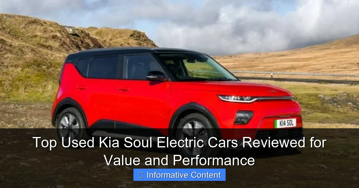 Top Used Kia Soul Electric Cars Reviewed for Value and Performance