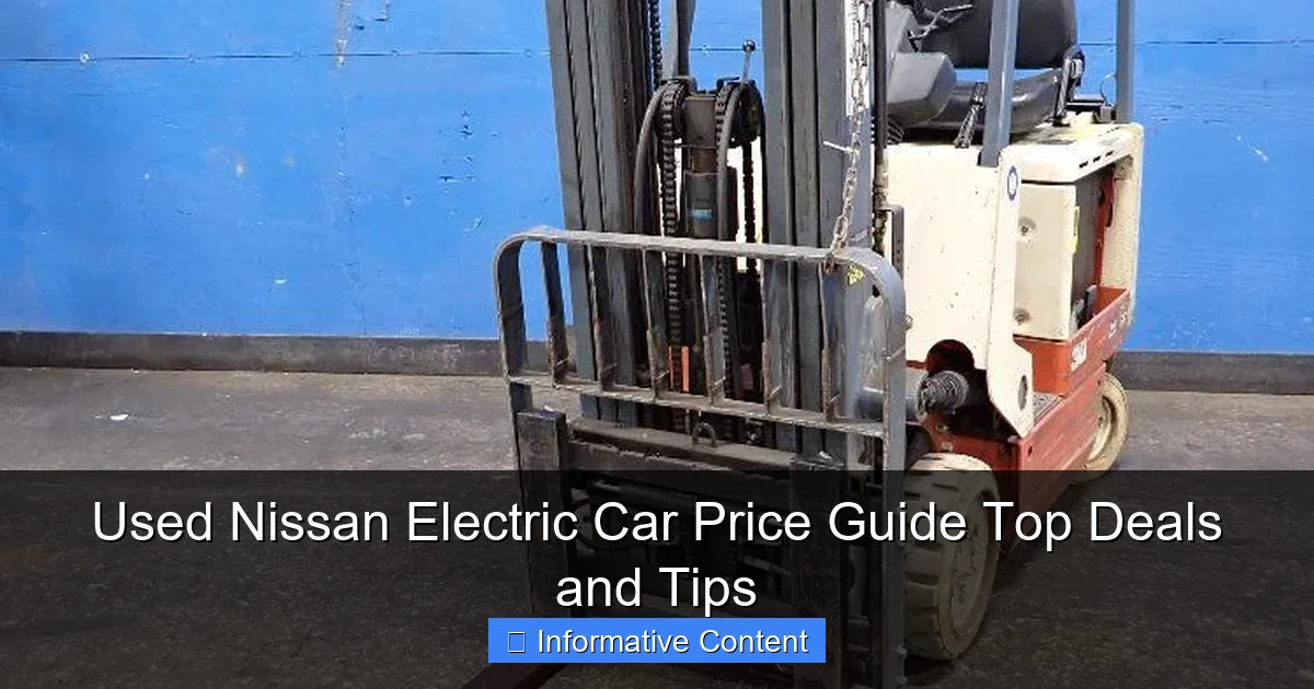 Used Nissan Electric Car Price Guide Top Deals and Tips