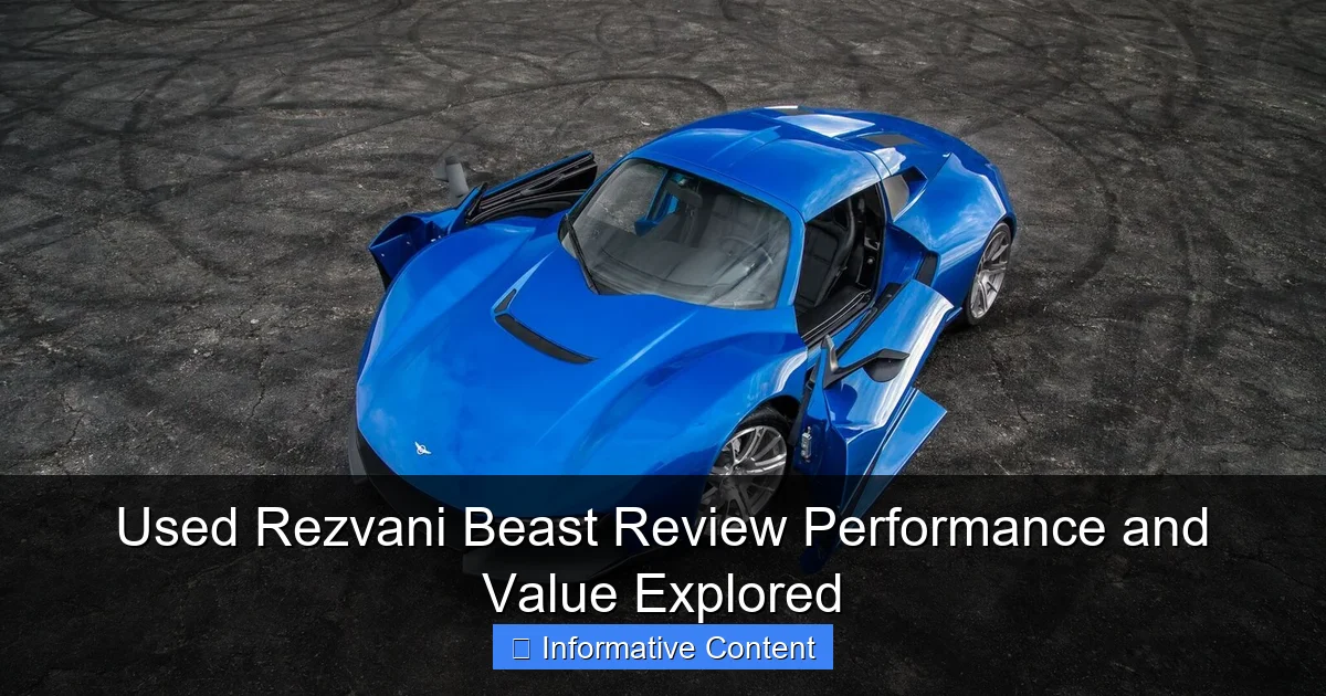 Used Rezvani Beast Review Performance and Value Explored