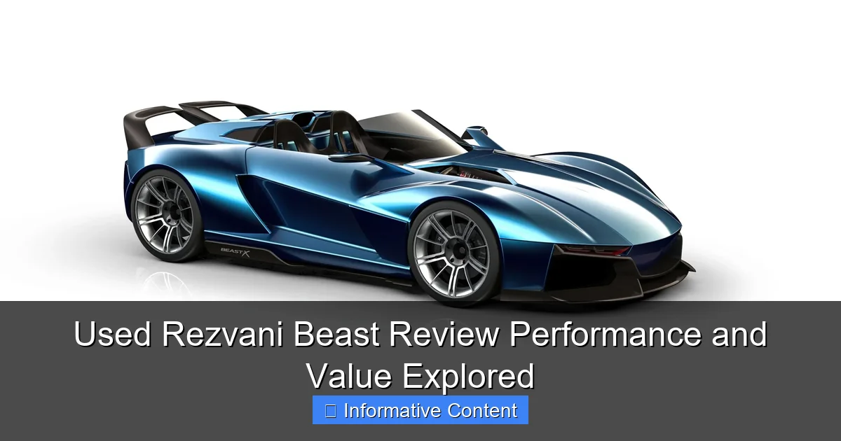 Used Rezvani Beast Review Performance and Value Explored