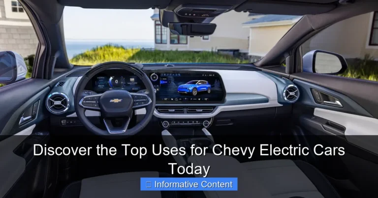 Discover the Top Uses for Chevy Electric Cars Today