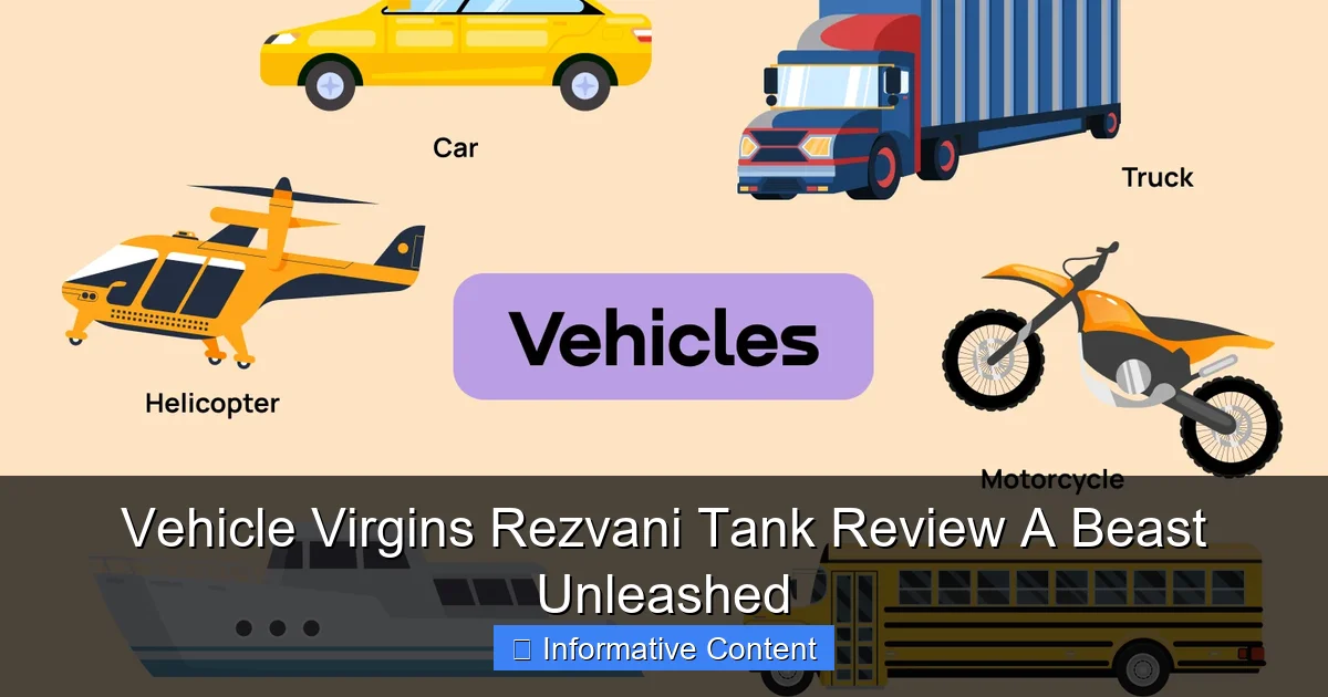 Vehicle Virgins Rezvani Tank Review A Beast Unleashed