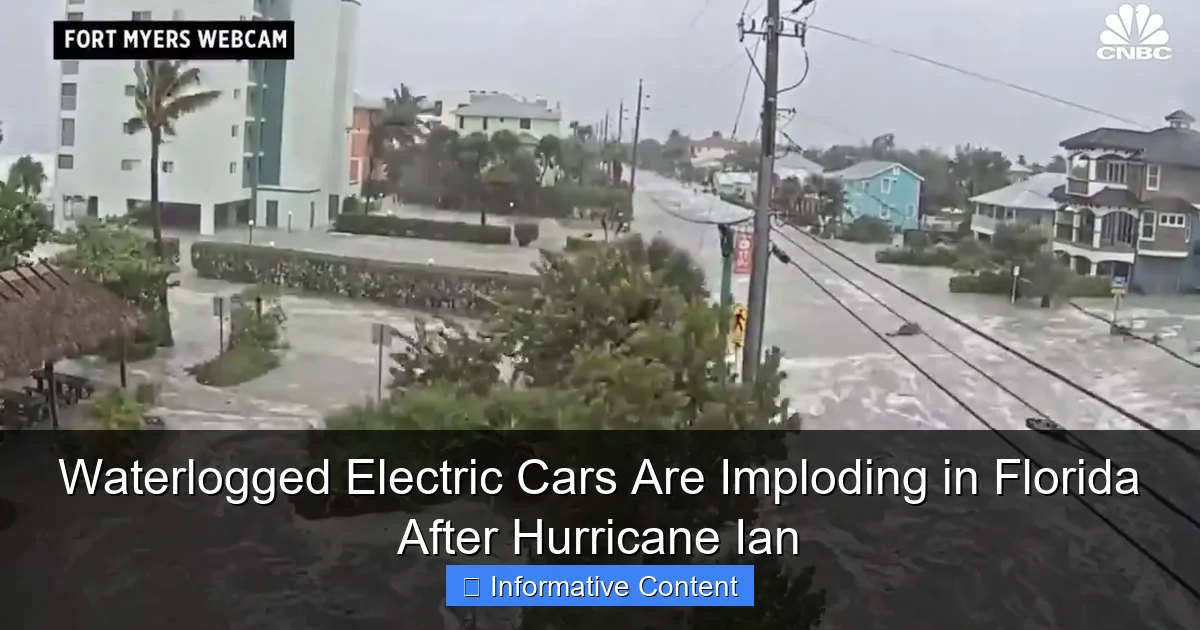 Waterlogged Electric Cars Are Imploding in Florida After Hurricane Ian