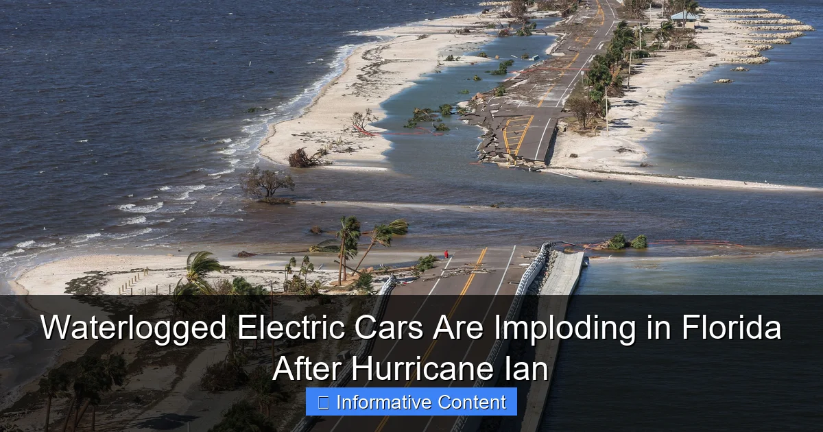 Waterlogged Electric Cars Are Imploding in Florida After Hurricane Ian