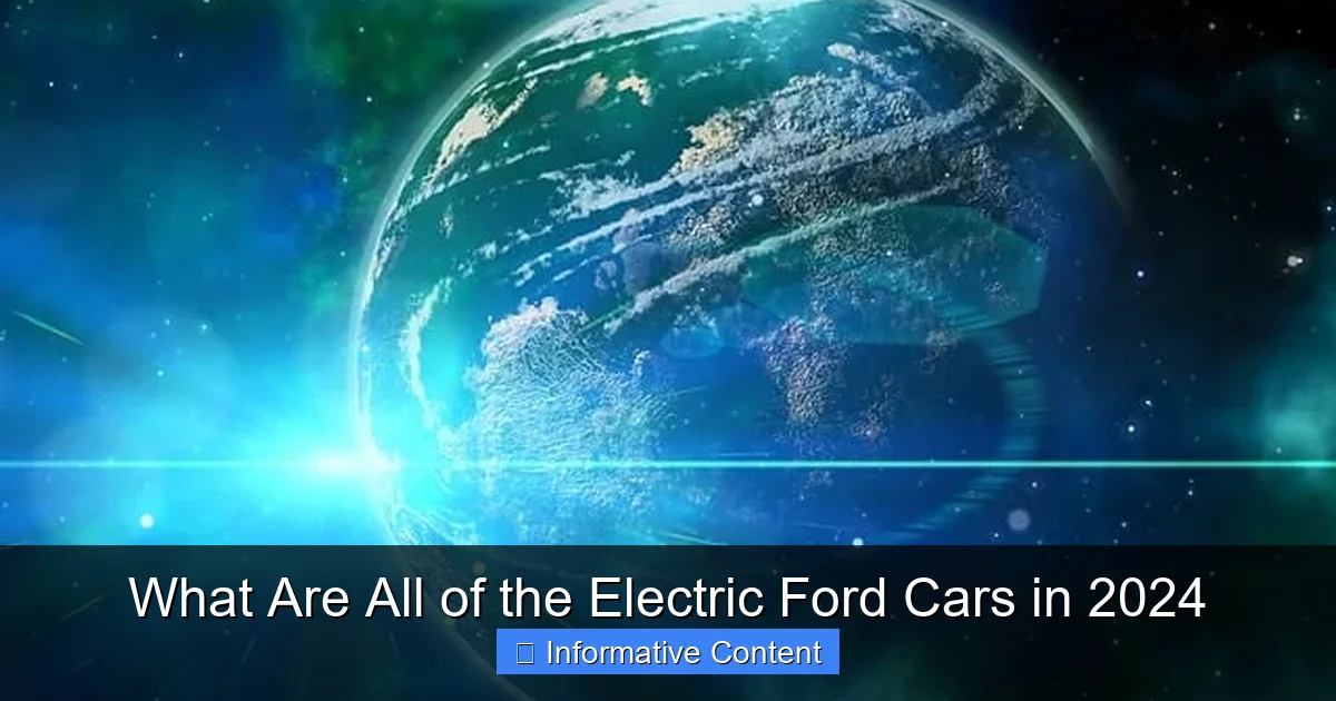 What Are All of the Electric Ford Cars in 2024