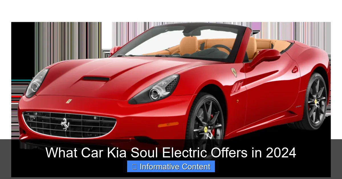 What Car Kia Soul Electric Offers in 2024
