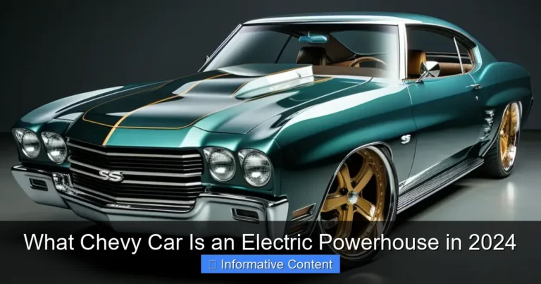 What Chevy Car Is an Electric Powerhouse in 2024