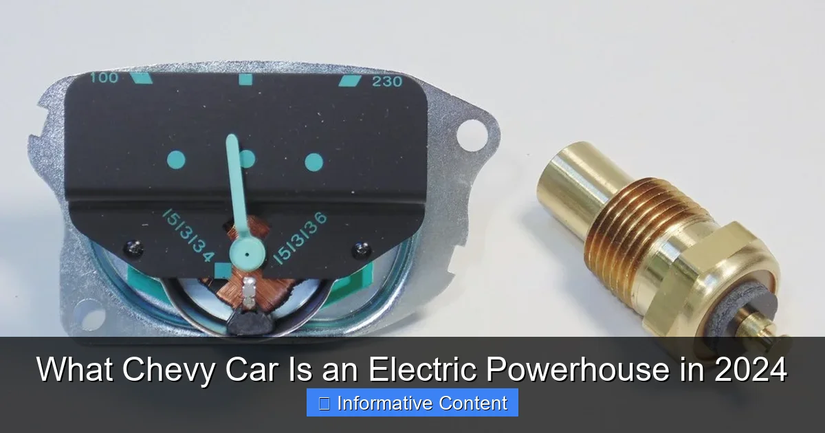 What Chevy Car Is an Electric Powerhouse in 2024