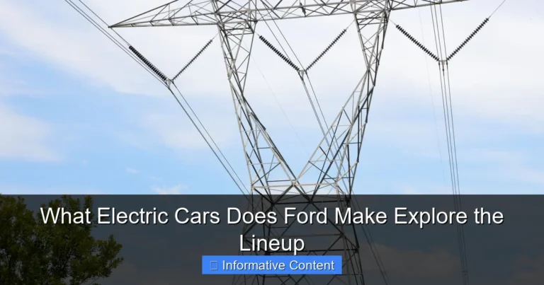 What Electric Cars Does Ford Make Explore the Lineup