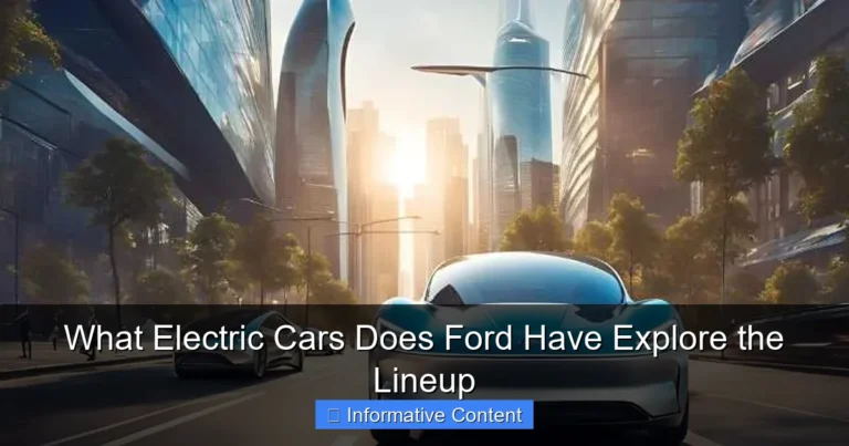 What Electric Cars Does Ford Have Explore the Lineup