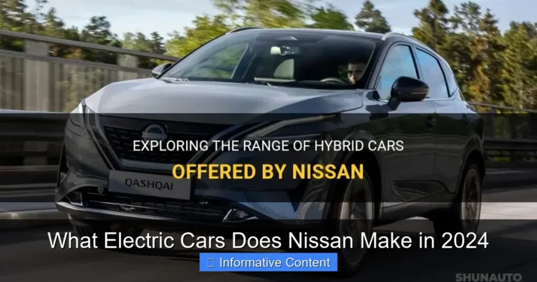 What Electric Cars Does Nissan Make in 2024