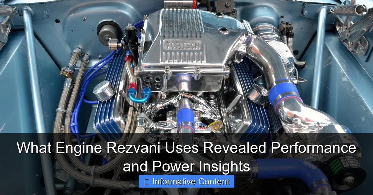What Engine Rezvani Uses Revealed Performance and Power Insights