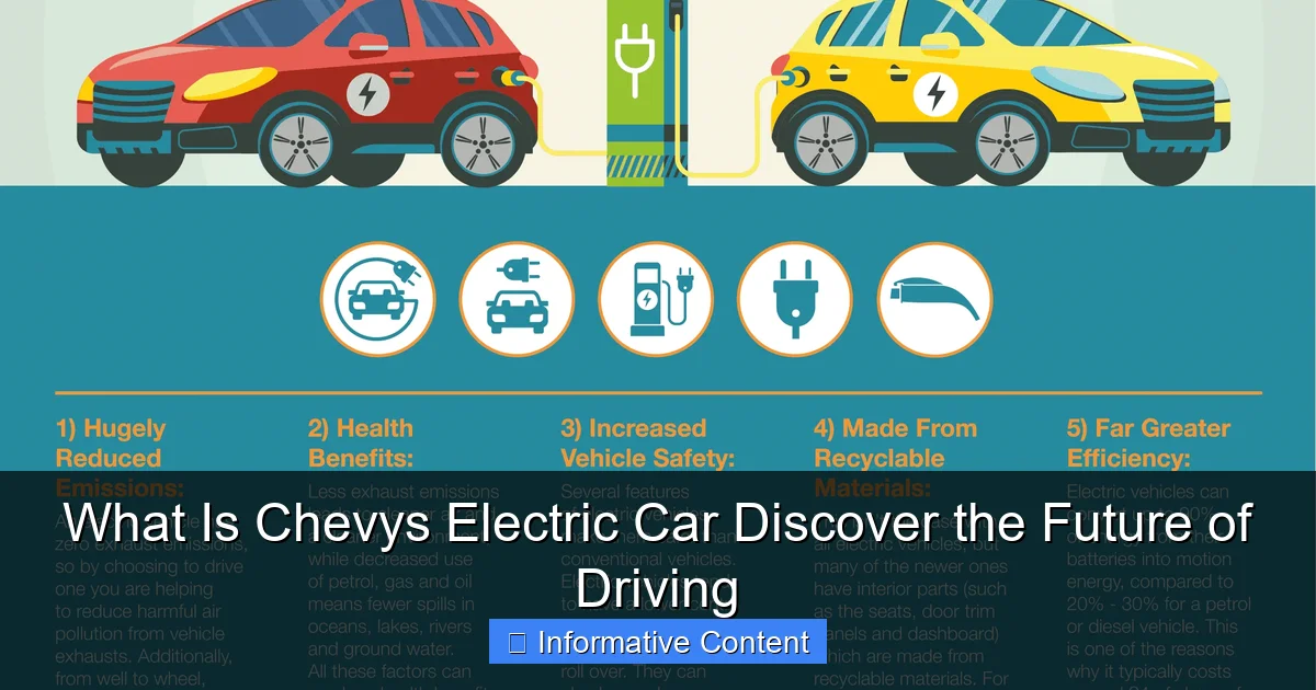 What Is Chevys Electric Car Discover the Future of Driving