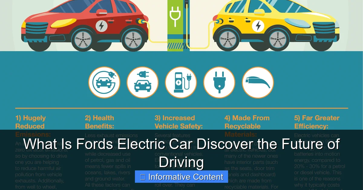 What Is Fords Electric Car Discover the Future of Driving