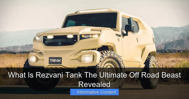 What Is Rezvani Tank The Ultimate Off Road Beast Revealed