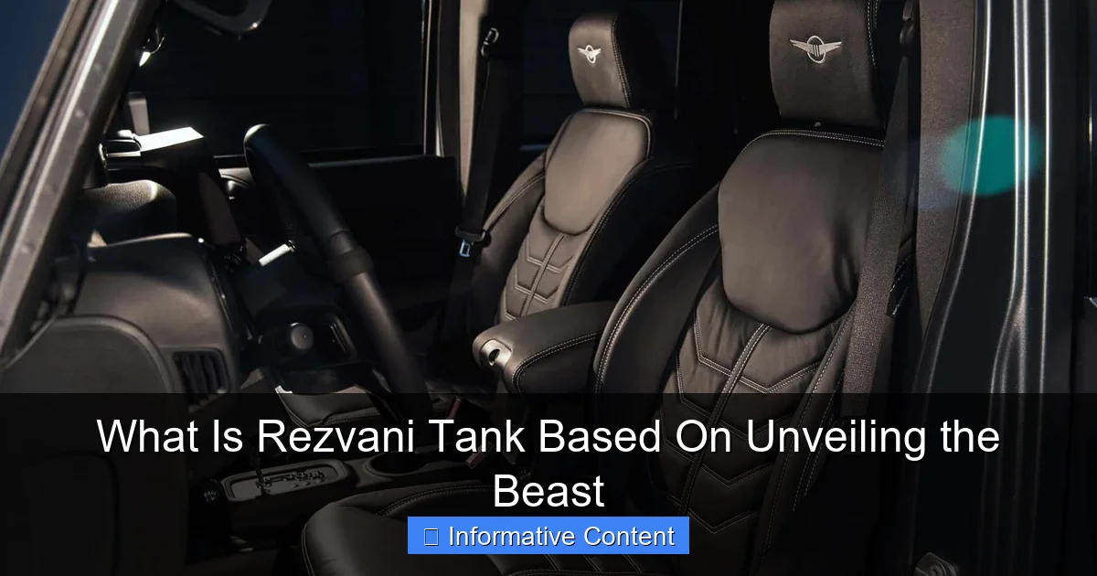 What Is Rezvani Tank Based On Unveiling the Beast
