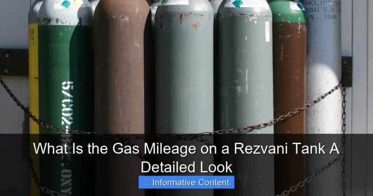 What Is the Gas Mileage on a Rezvani Tank A Detailed Look