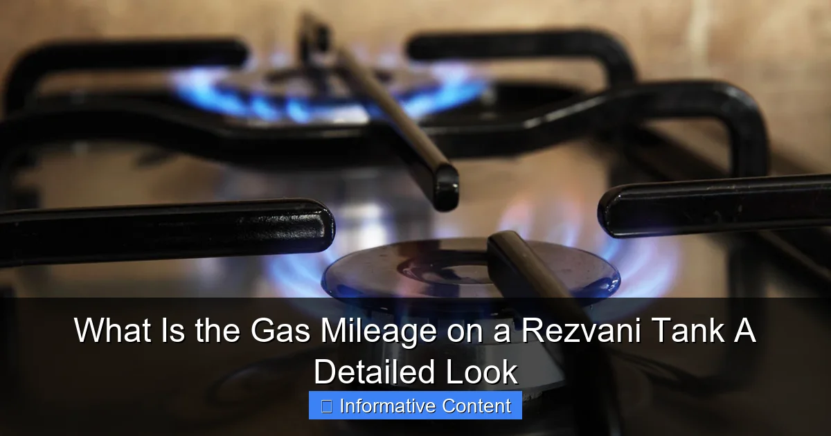 What Is the Gas Mileage on a Rezvani Tank A Detailed Look
