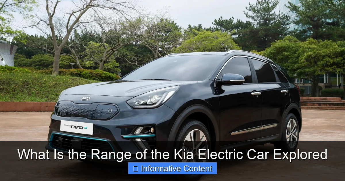 What Is the Range of the Kia Electric Car Explored