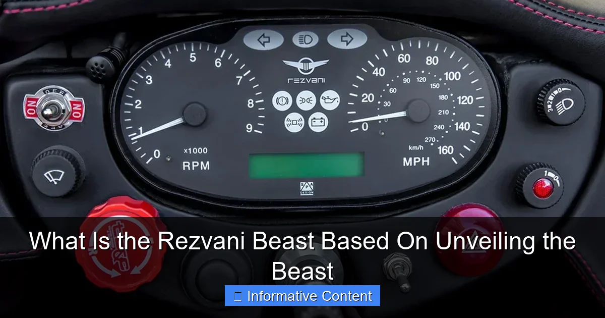 What Is the Rezvani Beast Based On Unveiling the Beast