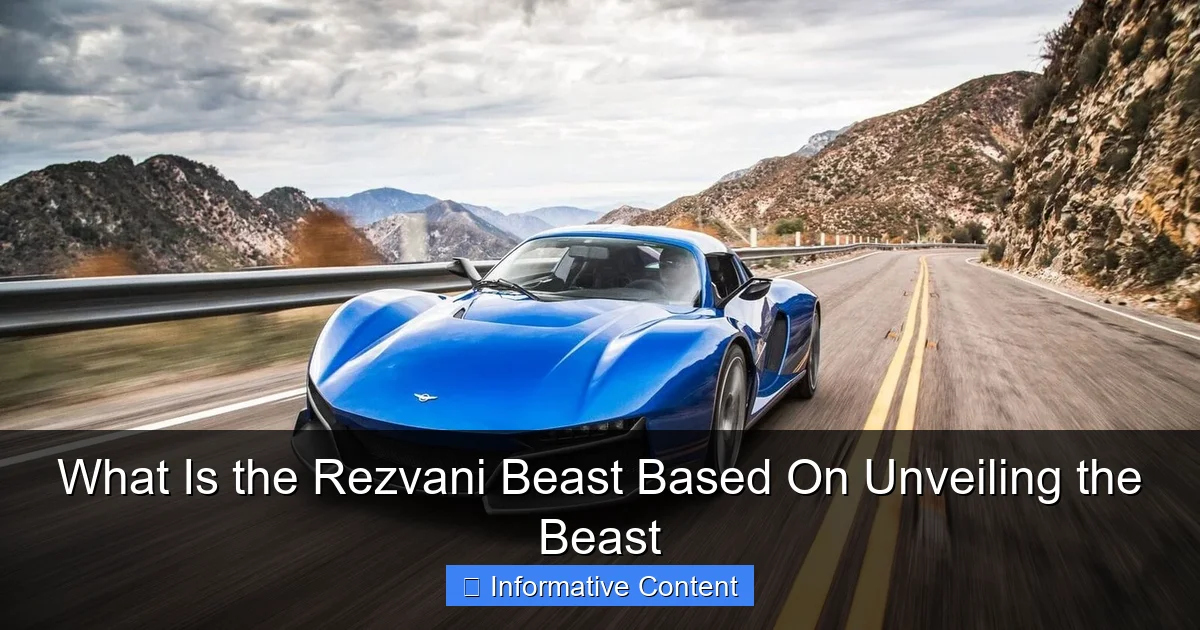What Is the Rezvani Beast Based On Unveiling the Beast