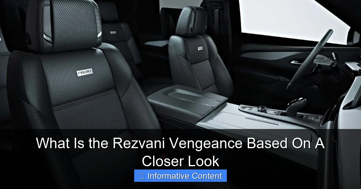 What Is the Rezvani Vengeance Based On A Closer Look